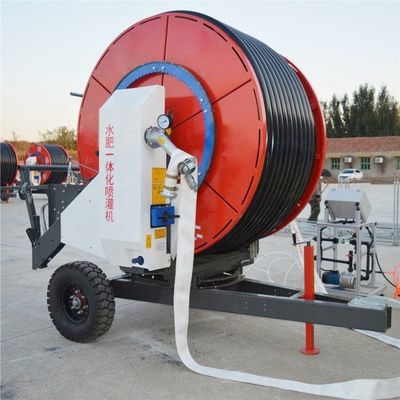 Máquina de irrigação de mangueira de tubo de barril para exploração agrícola
