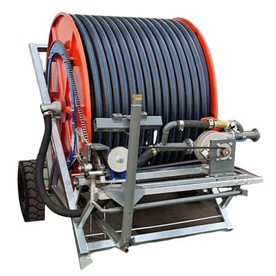 Máquina de irrigação de mangueira de tubo de barril para exploração agrícola