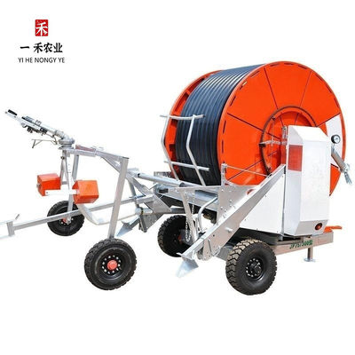 560*435*264 Máquina de irrigação agrícola com bobina de mangueira de pulverização de metal