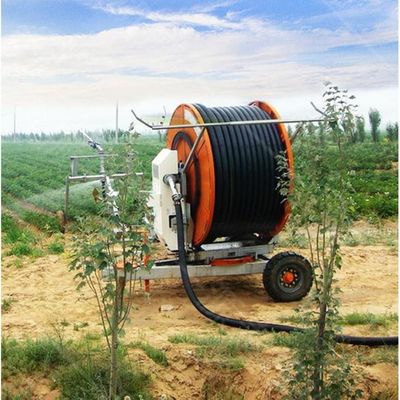 560*435*264 Máquina de irrigação agrícola com bobina de mangueira de pulverização de metal