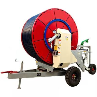 Máquina de bobina de mangueira de diâmetro de 75 polegadas 2024 com sistema de irrigação agrícola de 750 kg