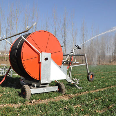 Máquina de irrigação sistema de bobina de mangueira de borracha para irrigador de mangueira em agricultura