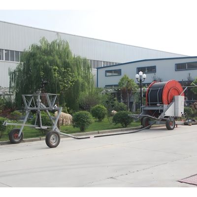 Diâmetro 2360 cm Agricultura Viagem Roda de água móvel Pistola de chuva grande Mangueira bobina Sprinkler Sistema de irrigação com boom