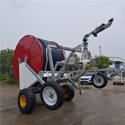 Sistema de irrigação avançado de tubos de rolos de agricultura poderoso versátil com truss Spray ajustável 236 cm de diâmetro
