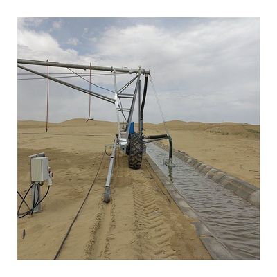 Máquina de pulverização lateral móvel Agricultura durável Linha de irrigação de pulverização translacional com capacidade de carga de 4000 kg