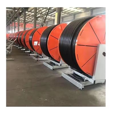 Solução de agricultura inteligente Máquina de irrigação automática de turbina de água autopropulsada com sistema IoT Truss Boom