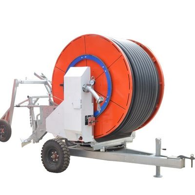 Sistema de irrigação móvel de 75 cm de diâmetro para agricultura com aspersor e tubulação de mangueira móvel