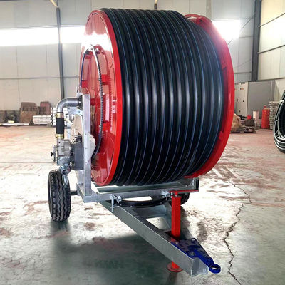 Irrigador de viagem agrícola durável para máquina de irrigação de espiral de mangueira dura em fábrica