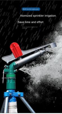 Irrigação profissional de terras agrícolas Pulverizador de chuva de metal durável para rega
