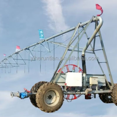2024 Sistema de irrigação de jardim automático de movimento linear lateral com duas/quatro rodas e monitoramento remoto