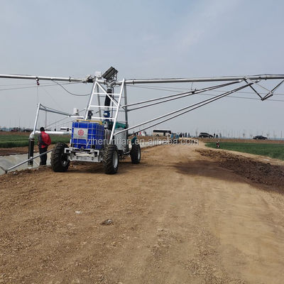 2024 Hot Seller Automática de irrigação de fazenda linear lateral para jardim duas e quatro rodas de poupança de água monitoramento remoto