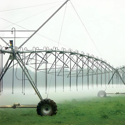 Sistema de irrigação por aspersores agrícolas lineares metálicos com componentes de engrenagem do motor do motor de bomba central e tecnologia avançada