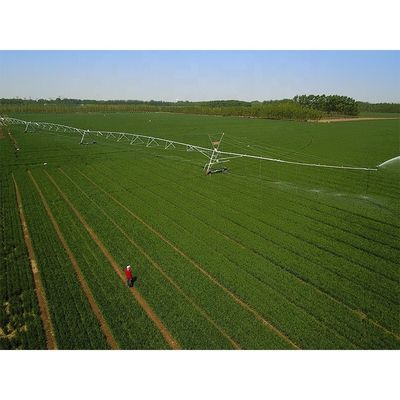 2024 Fermagens metálicas Sistema de irrigação pivô central de estilo de reboque lateral móvel para grandes fazendas de alfafa e ecológico
