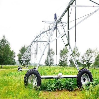 2024 Fermagens metálicas Sistema de irrigação pivô central de estilo de reboque lateral móvel para grandes fazendas de alfafa e ecológico