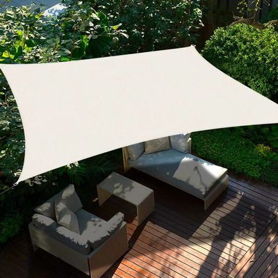 Área exterior impermeável sombra de sol vela pano de oxford protetor solar cobertura de chuva para jardim pátio telhado de praia