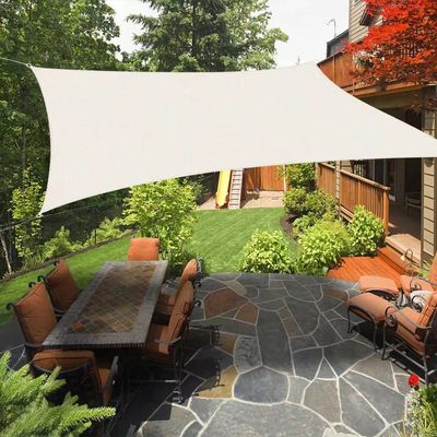 Área exterior impermeável sombra de sol vela pano de oxford protetor solar cobertura de chuva para jardim pátio telhado de praia