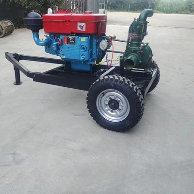 Autopriming Motor Diesel bomba de água de esgoto para irrigação agrícola e monitoramento remoto 8 polegadas de diâmetro