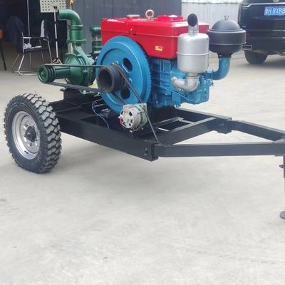 Autopriming Motor Diesel bomba de água de esgoto para irrigação agrícola e monitoramento remoto 8 polegadas de diâmetro