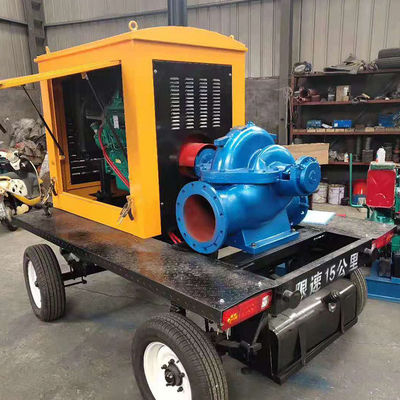Autopriming Motor Diesel bomba de água de esgoto para irrigação agrícola e monitoramento remoto 8 polegadas de diâmetro