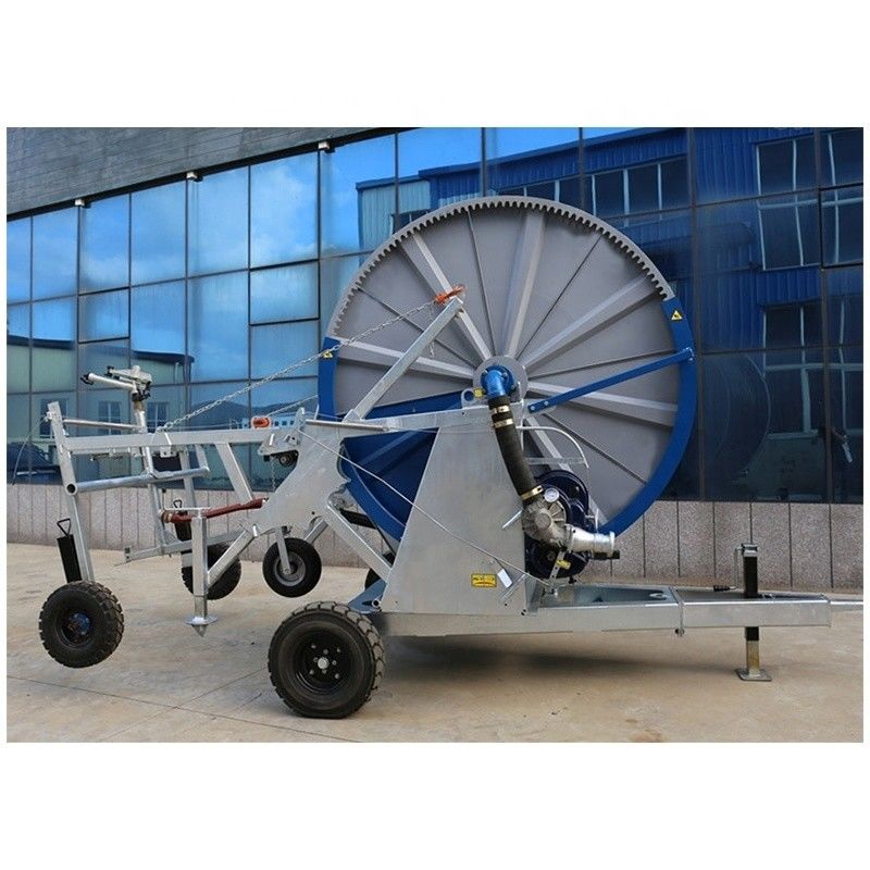 Monitoramento remoto Agrícola Pistola de chuva móvel Sprinkler Máquina de poupança de irrigação JP90-400 Sistema de irrigação de bobinas de mangueira