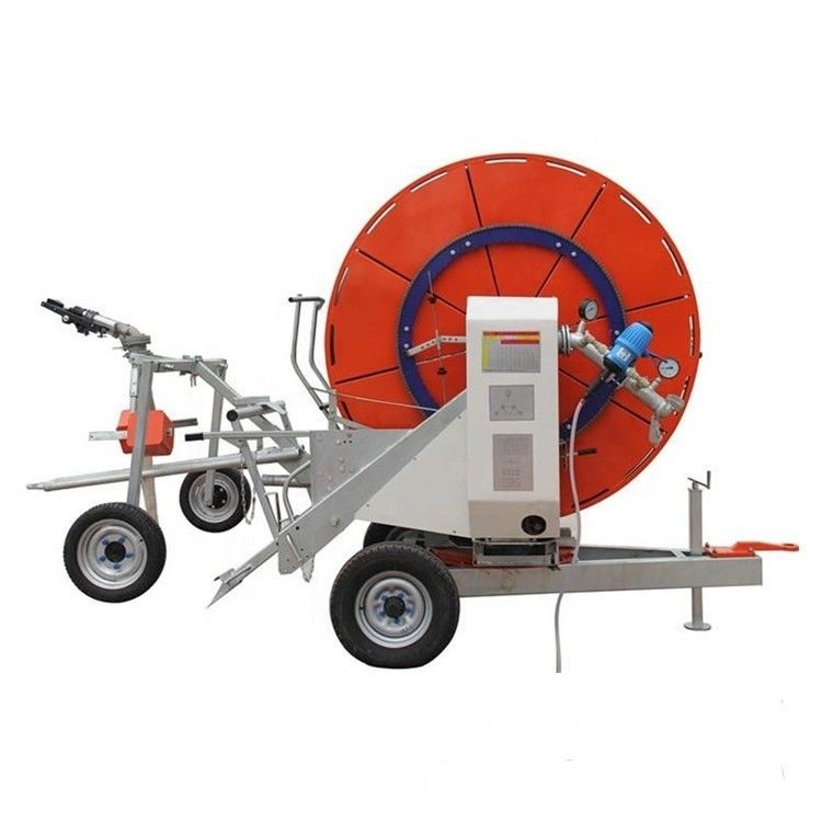 Irrigador de viagem agrícola durável Máquina de irrigação de borracha de mangueira dura com espingarda de grande impacto
