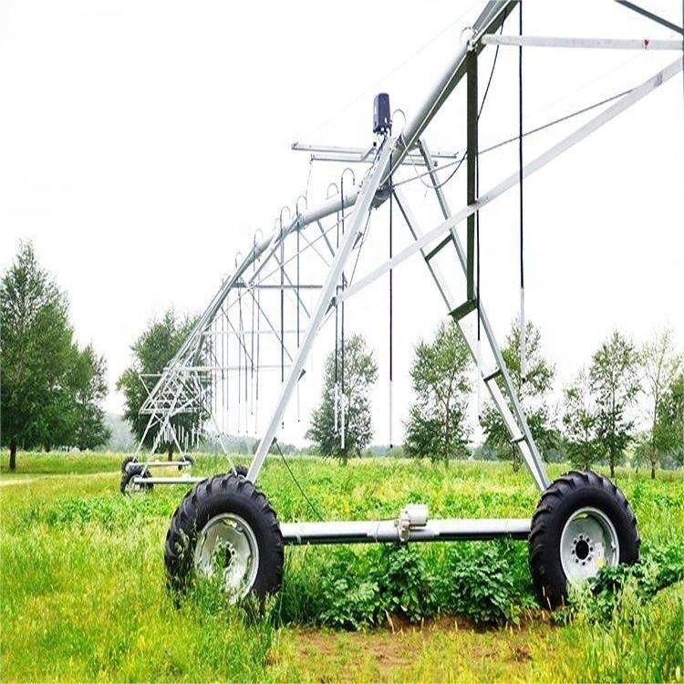 98% Eficiência Agricultura Sistema de irrigação de quatro rodas lineares de movimento Equipamento agrícola 200*160*120