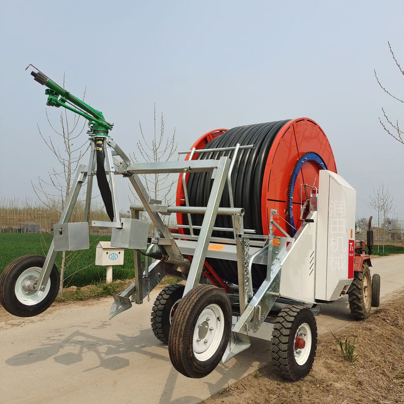 Irrigador durável e de bobina de mangueira para terras agrícolas Diâmetro 236 cm Solução profissional