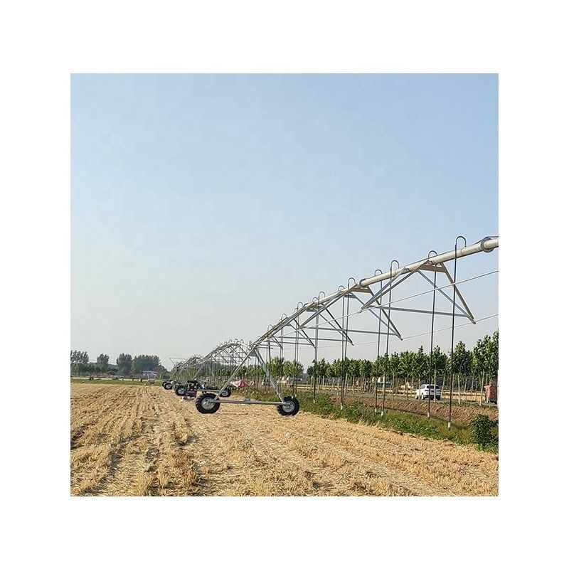 2500 KG Metal Maquinaria agrícola Equipamento Centro Sistema de irrigação pivô Agricultura Movimento lateral linear Rolo lateral