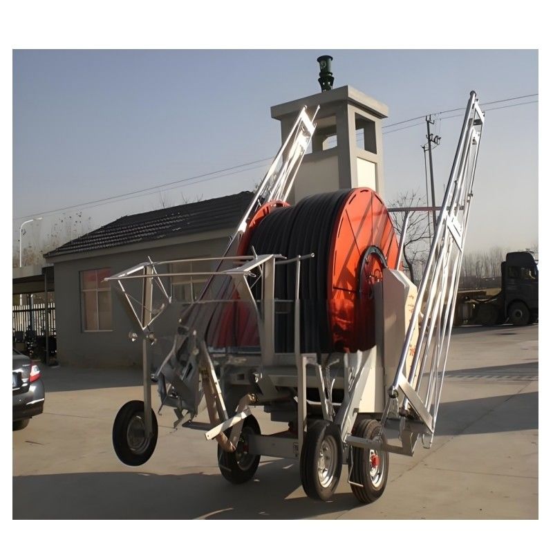 Solução de agricultura inteligente Máquina de irrigação automática de turbina de água autopropulsada com sistema IoT Truss Boom