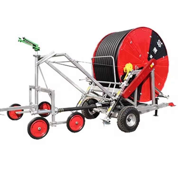 Sistema de irrigação de bobinas de mangue com irrigador móvel e pistola de chuva 75 cm Diâmetro 800 kg Capacidade