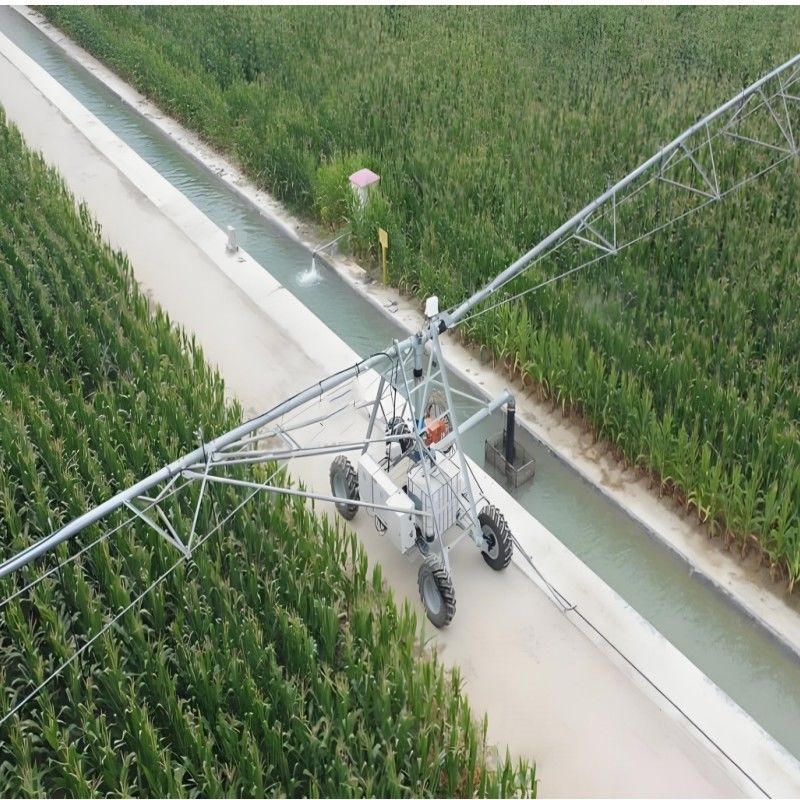 16.8 cm Diâmetro 3800 KG Capacidade 2025 Dual Wheel Two-Wheel Linear Move Sistema de irrigação agrícola Core com conectividade IoT