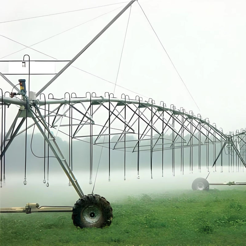 Sistema de irrigação por aspersores agrícolas lineares metálicos com componentes de engrenagem do motor do motor de bomba central e tecnologia avançada