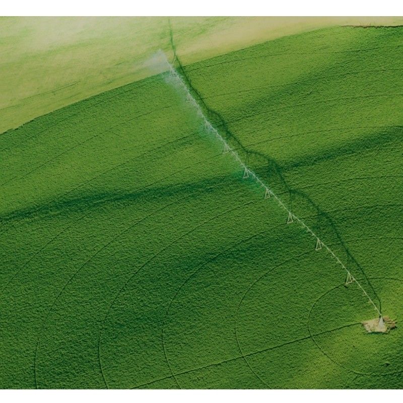 Sistema de irrigação central móvel em grande escala 5-150ha/10-500acre para distribuição ótima de água na agricultura