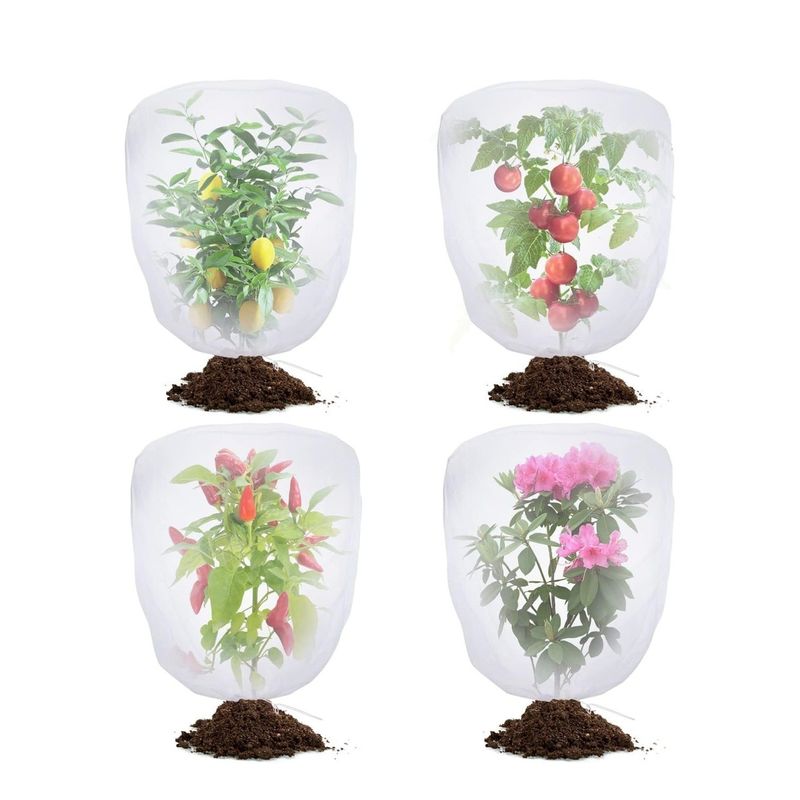 Saco de rede de malha de nylon de 6*9 polegadas para proteção de plantas e frutas do jardim Diga adeus aos pesticidas nocivos