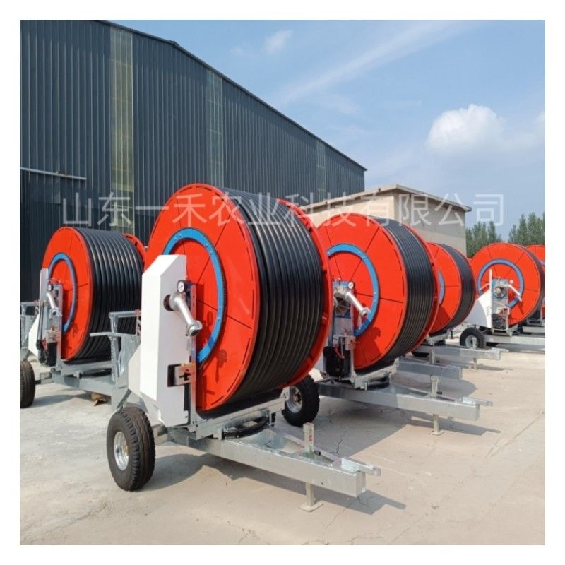 2000 KG Capacidade Dispositivo de chuva pesada Reel de pulverização 360 graus Sistema de irrigação automático rotativo para fazendas Material metálico durável